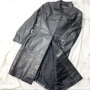 Banana Republic leather coat